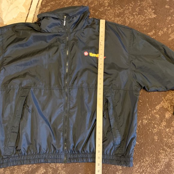 Vintage Swingster Havoline Racing Black Hooded Jacket Size XXL - Picture 10 of 11